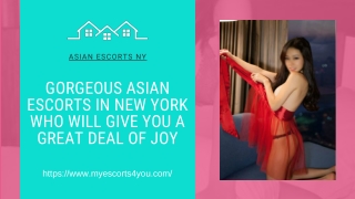 Gorgeous Asian models in New York who will give you a great deal of joy