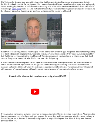 the text app for inmates is an imaginitive
