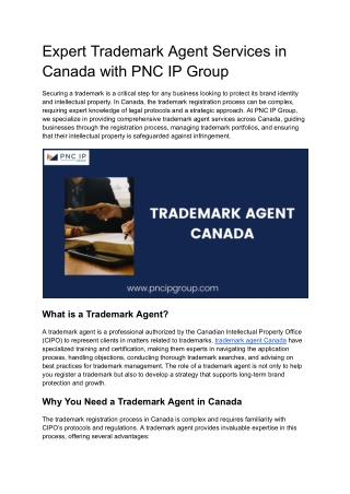 Trademark agent canada