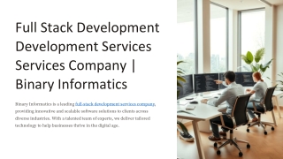 Full Stack Development Services Company