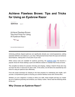 achieve flawless brows tips and tricks for using