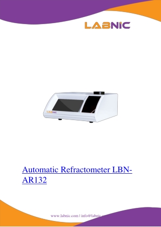 automatic refractometer lbn ar132