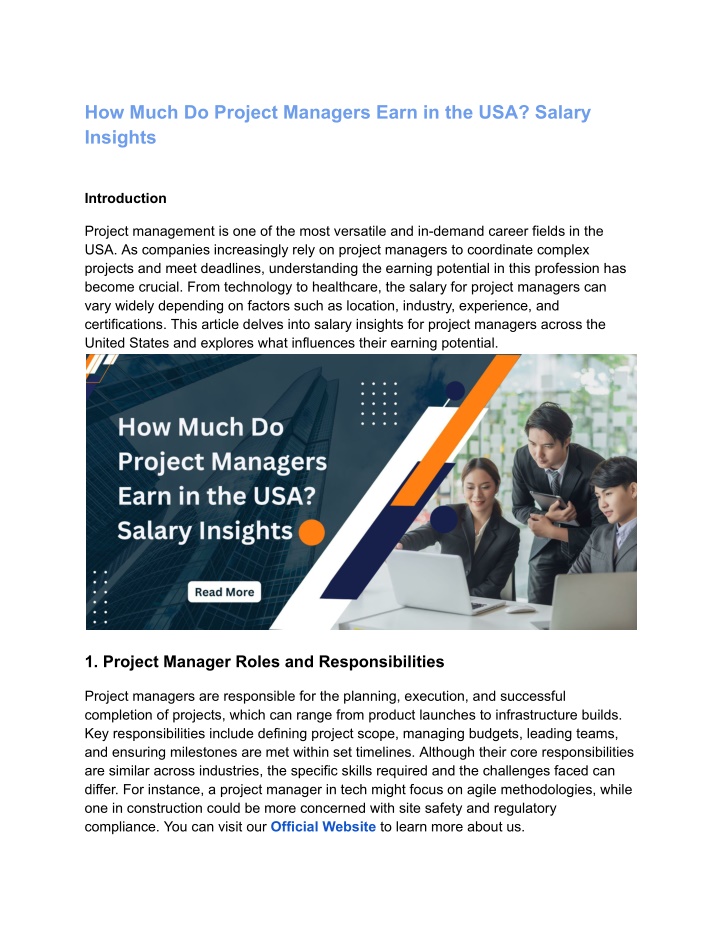 how much do project managers earn