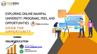 exploring online manipal university programs fees and opportunities