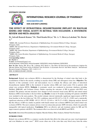 kumar sr et al international research journal