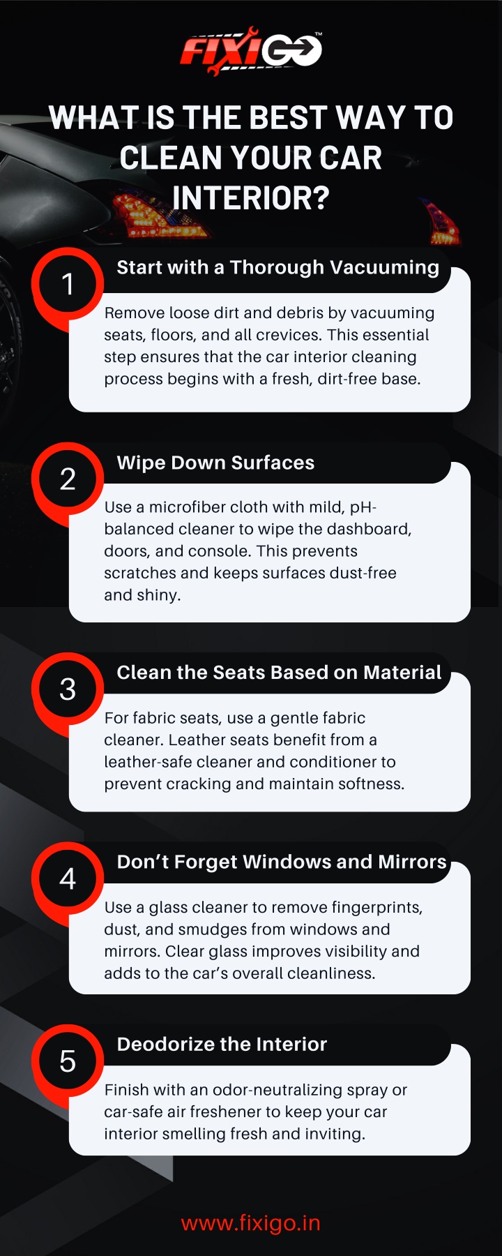 what is the best way to clean your car interior