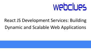 react js development services building dynamic