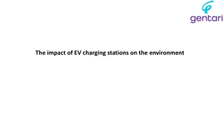 The impact of EV charging stations on the environment