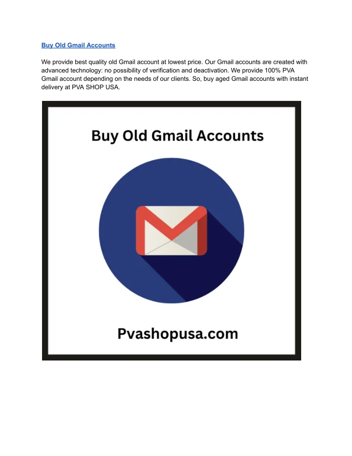 buy old gmail accounts