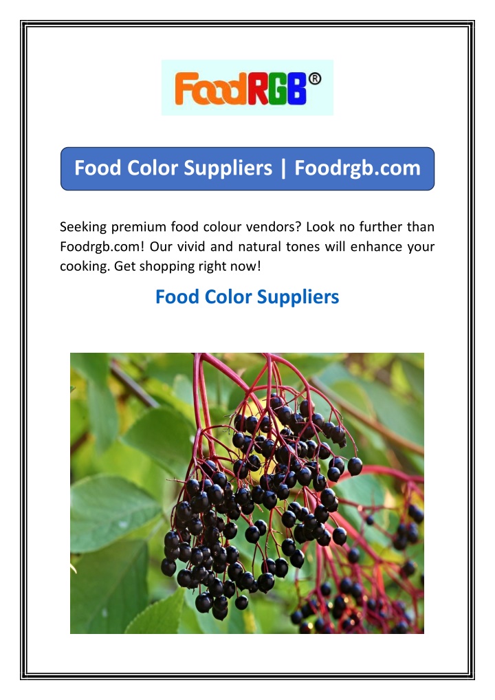 food color suppliers foodrgb com