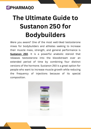 the ultimate guide to sustanon