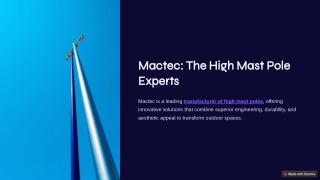 mactec the high mast pole experts