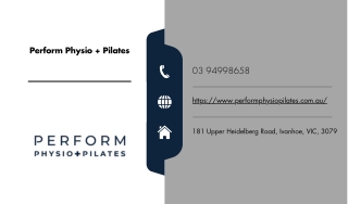 perform physio pilates