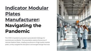 indicator modular plates manufacturer navigating