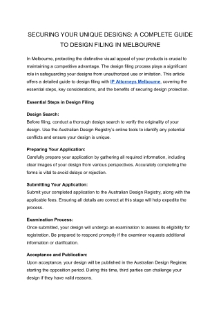 securing your unique designs a complete guide