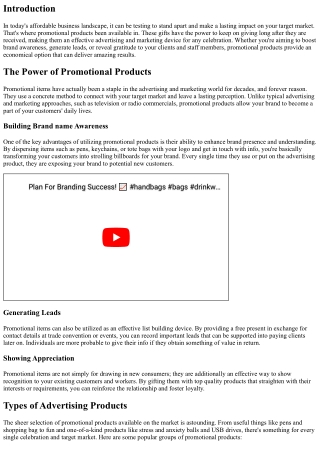 Gifts That Keep Giving: Promotional Products for Any Type Of Occasion