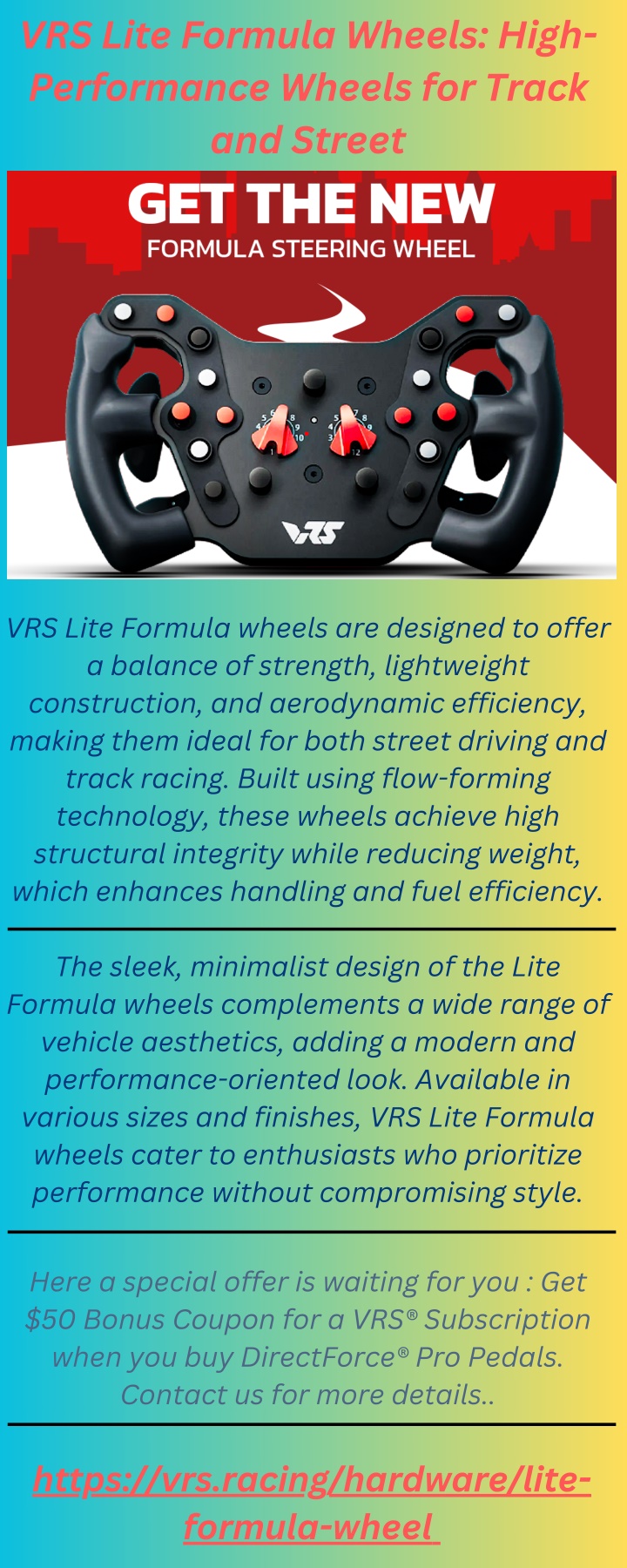 vrs lite formula wheels high performance wheels