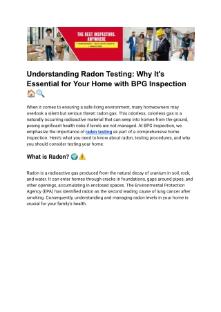 understanding radon testing why it s essential