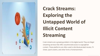 crack streams exploring the untapped world