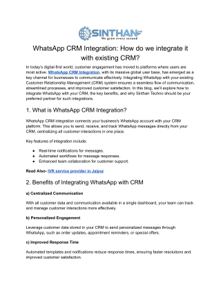 WhatsApp CRM Integration_ How do we integrate it with existing CRM