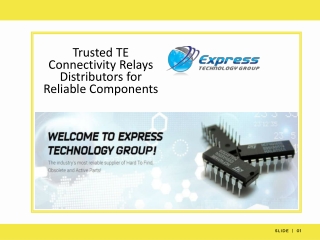 Trusted TE Connectivity Relays Distributors for Reliable Components