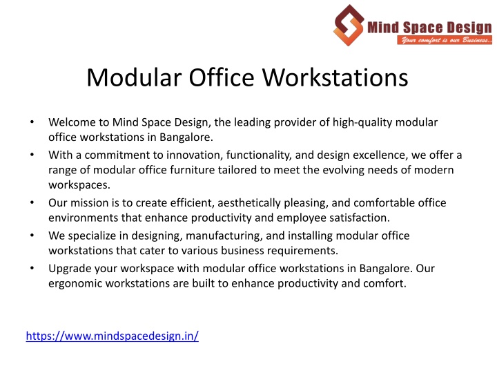 modular office workstations