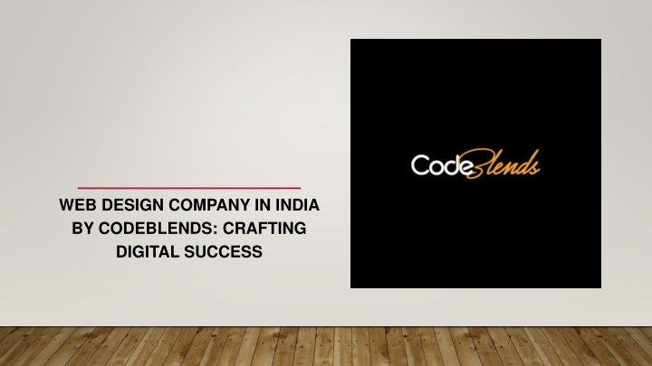 web design company in india by codeblends crafting digital success