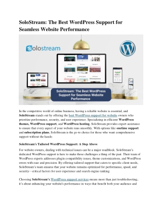 The Best WordPress Support for Seamless Website Performance