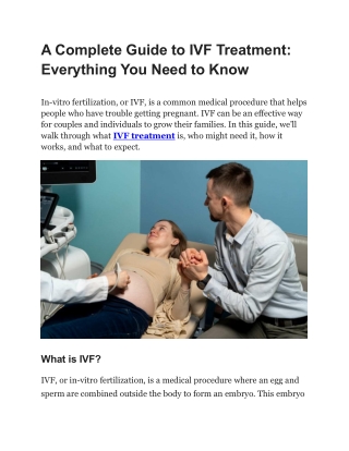 a complete guide to ivf treatment everything