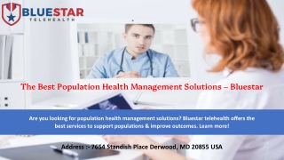 The Best Population Health Management Solutions – Bluestar