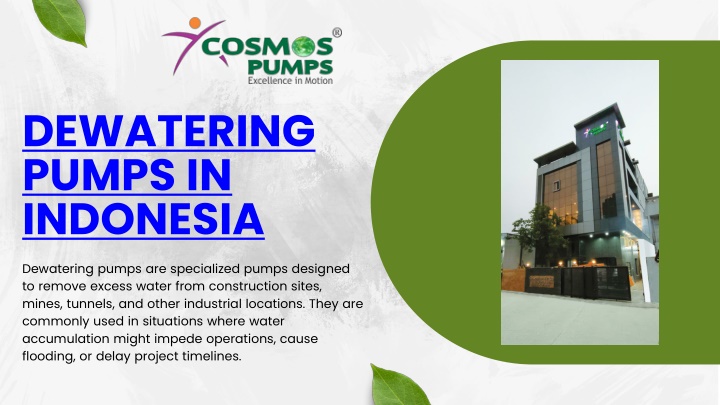 dewatering pumps in indonesia