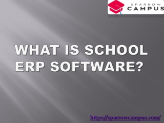 what is school erp software