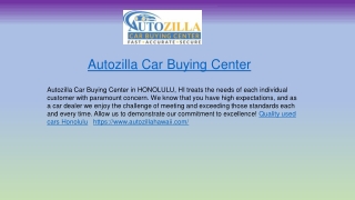 Quality Used Car Auto Zilla