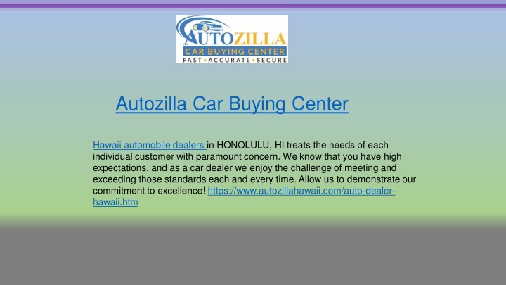 autozilla car buying center