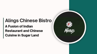 Alings Chinese Bistro: A Fusion of Indian and Chinese Cuisine in Sugar Land