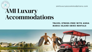 Travel stress-free with Anna Maria Island eBike Rentals