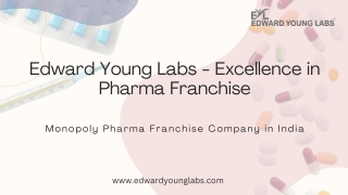 Edward Young Labs - Excellence in Pharma Franchise