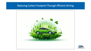 Reducing Carbon Footprint Through Efficient Driving