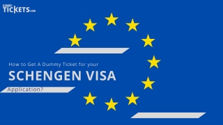 How to Get a Dummy Ticket for your schengen visa application?