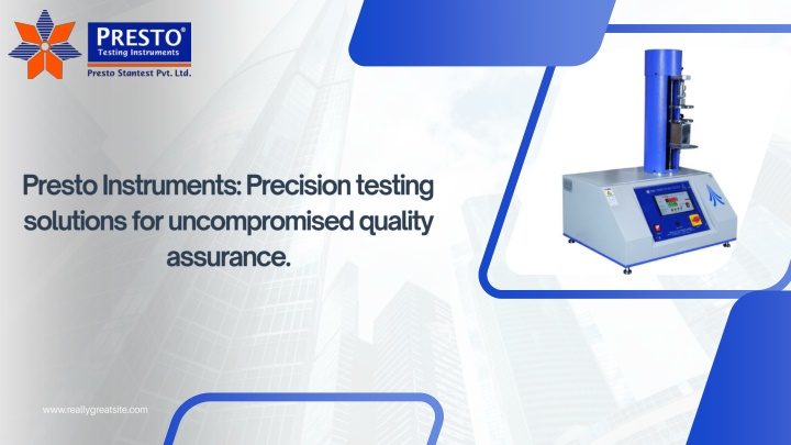 presto instruments precision testing solutions