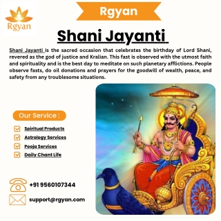 Shani Jayanti By Rgyan