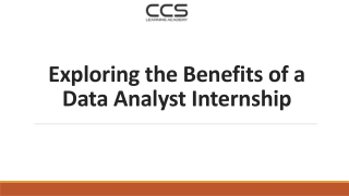 Exploring the Benefits of a Data Analyst Internship