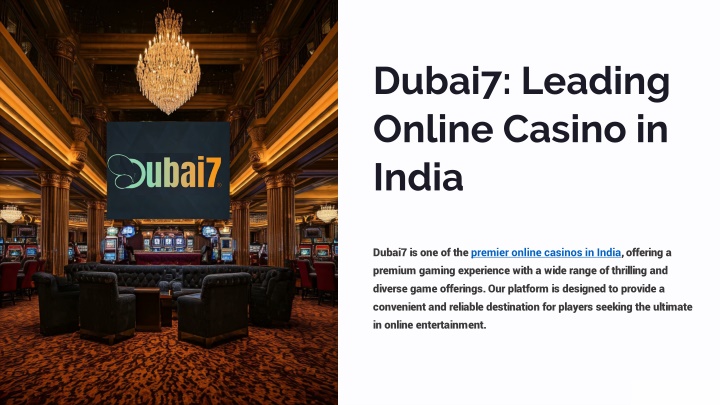 dubai7 leading online casino in india