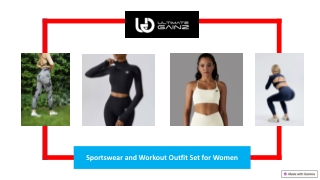 Sportswear and Workout Outfit Set For Women | Ultimate Gainz
