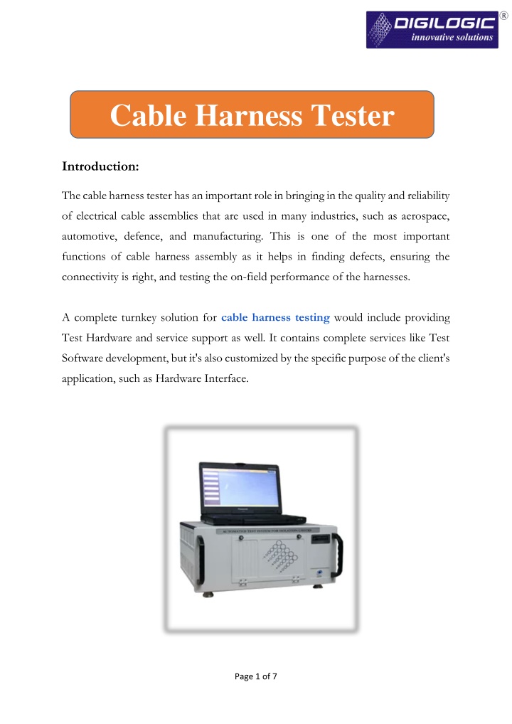 cable harness tester