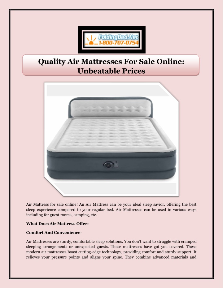 quality air mattresses for sale online unbeatable