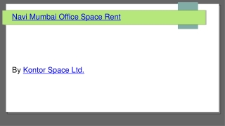 navi mumbai office space rent