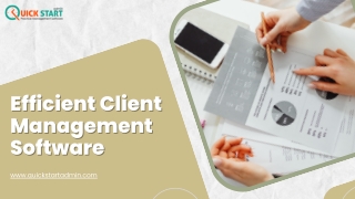 Efficient Client Management Software- QuickstartAdmin