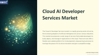 Cloud AI Developer Services Market Size and Share Analysis