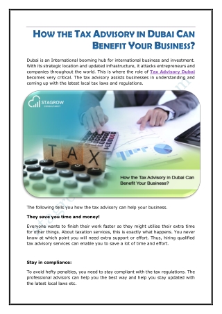 How the Tax Advisory in Dubai Can Benefit Your Business.docx
